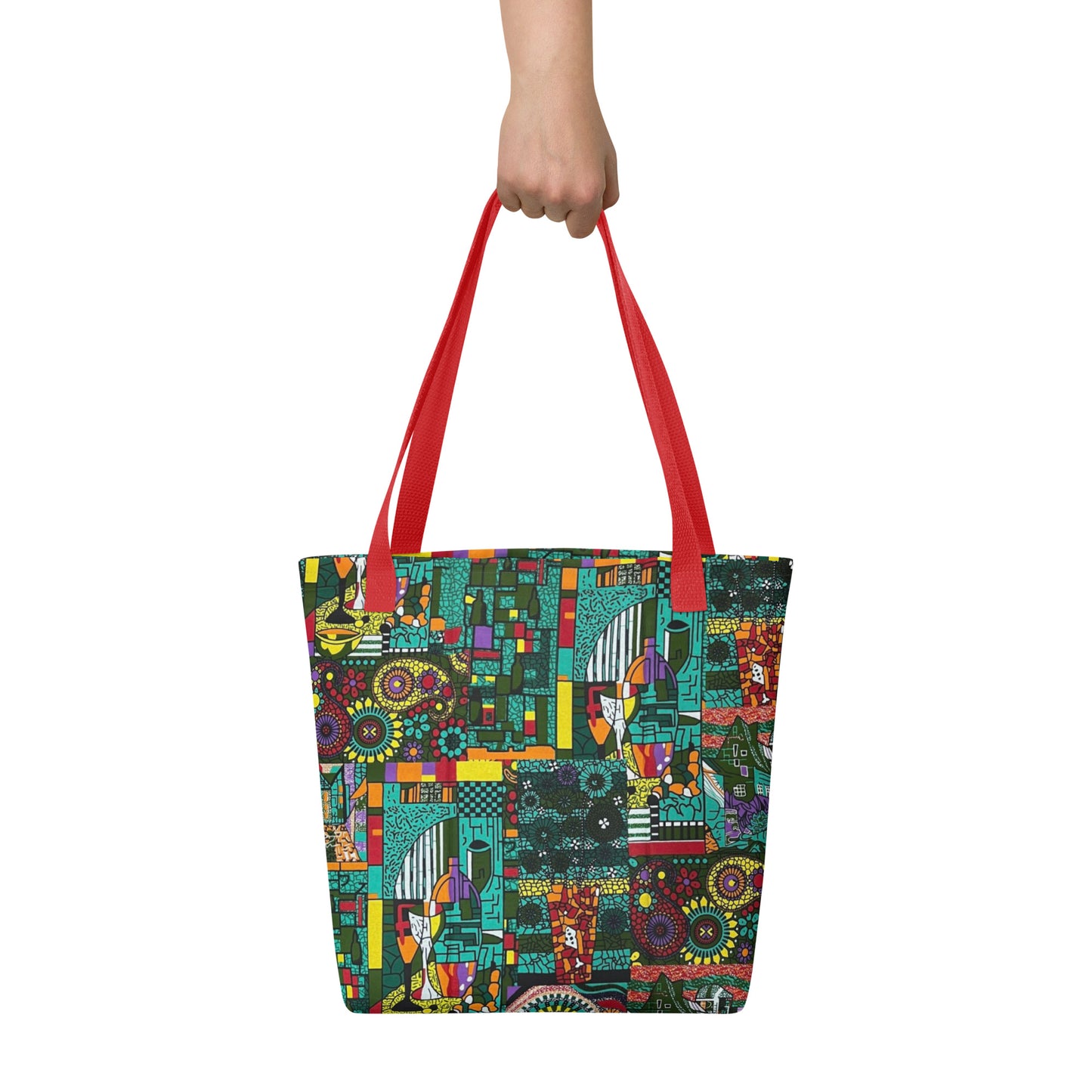 Green Artsy Tote Bag