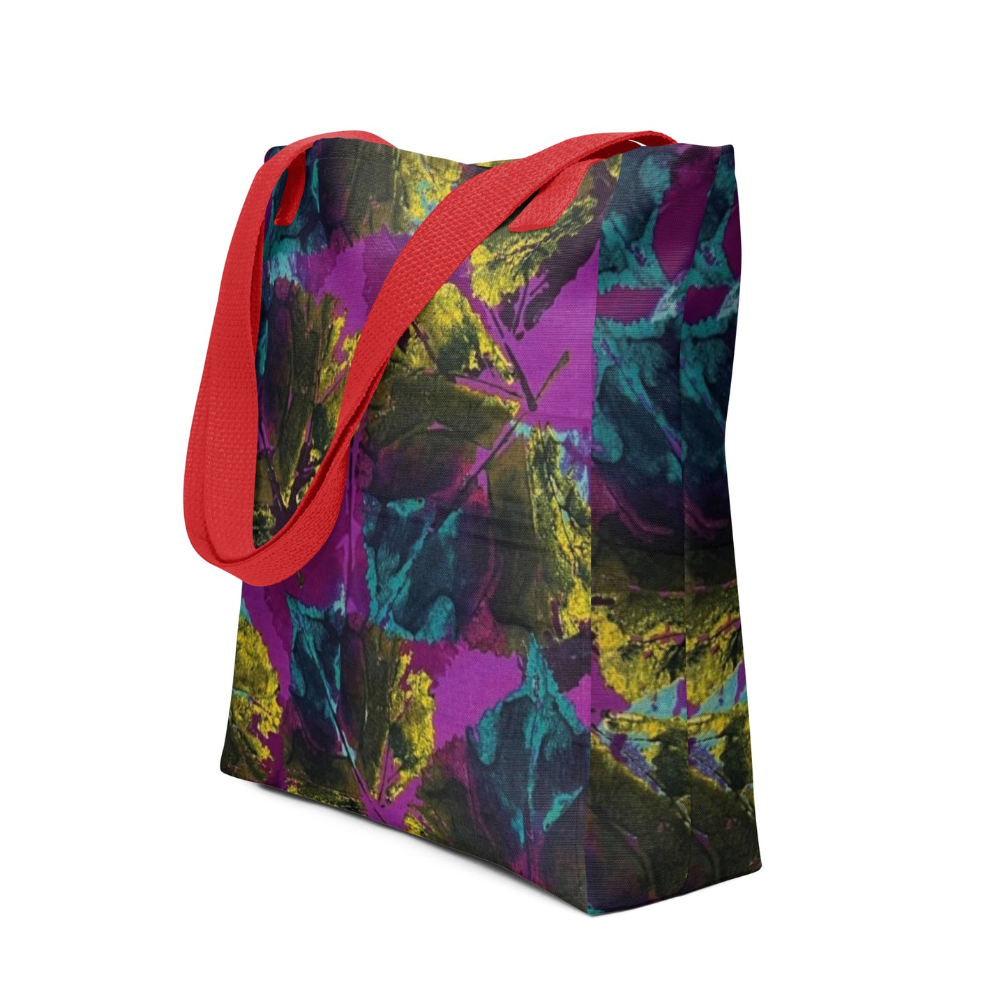 Purple Leaves Tote Bag