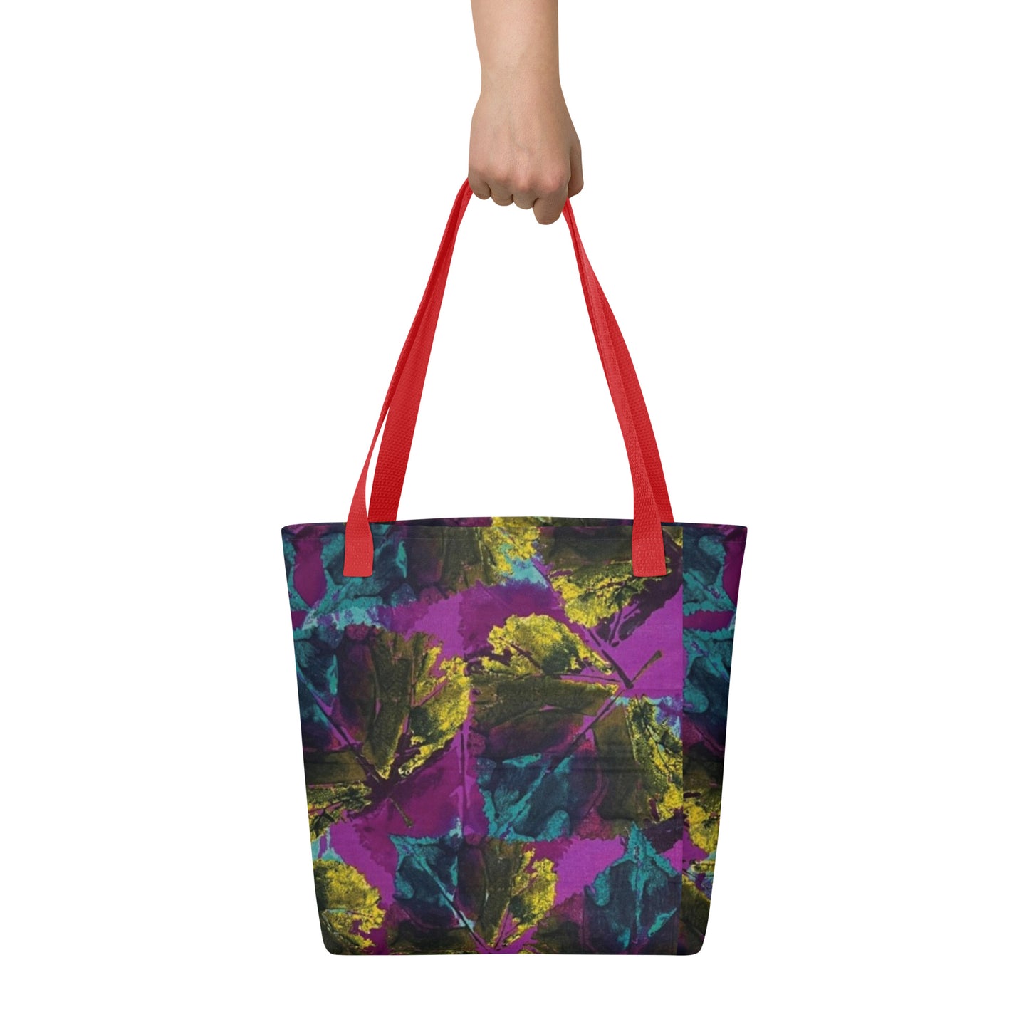 Purple Leaves Tote Bag