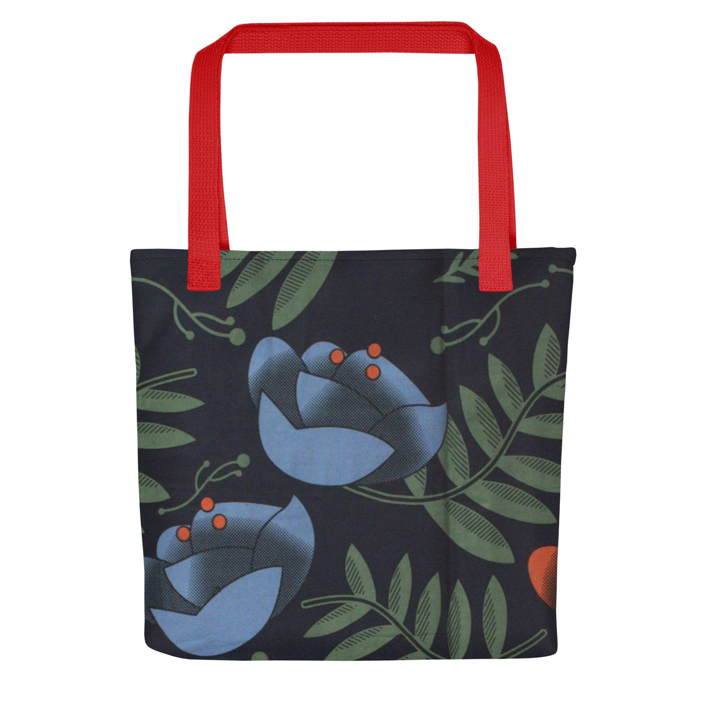 Winter Floral Tote Bag