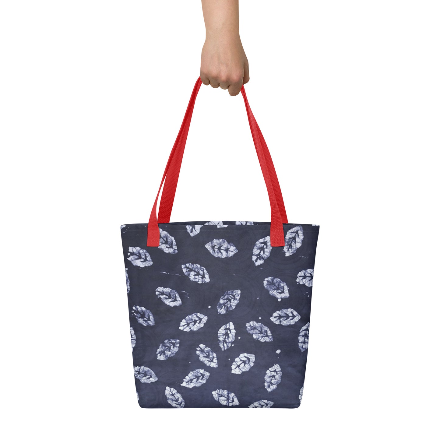 Indigo Leaf Tote Bag