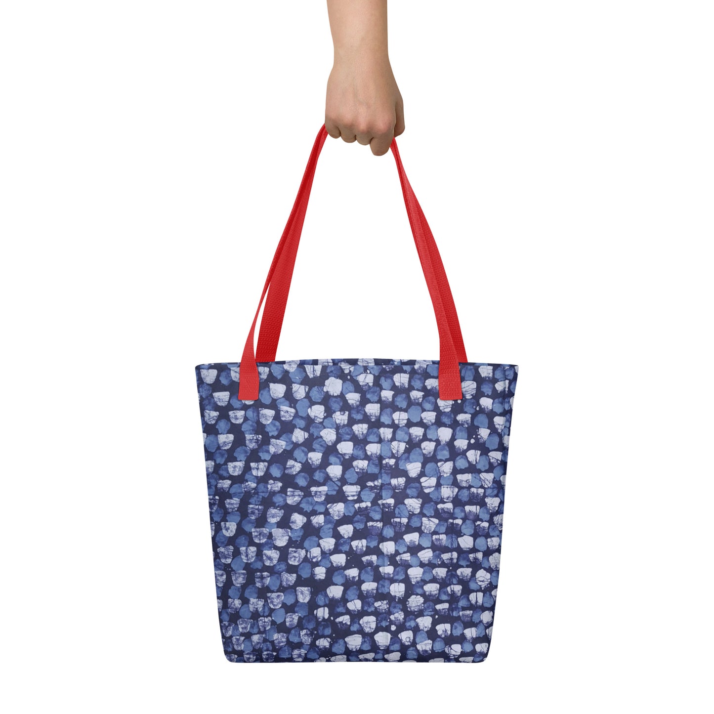 Blue Dotted Tote Bag