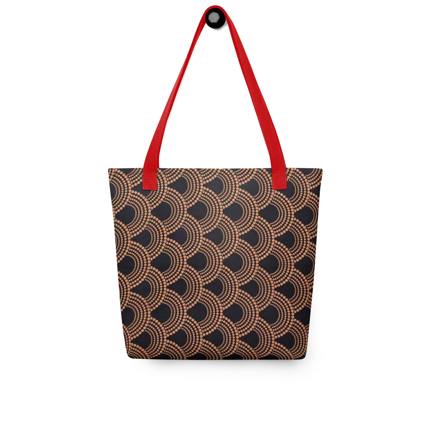 Brown Abstract Tote Bag