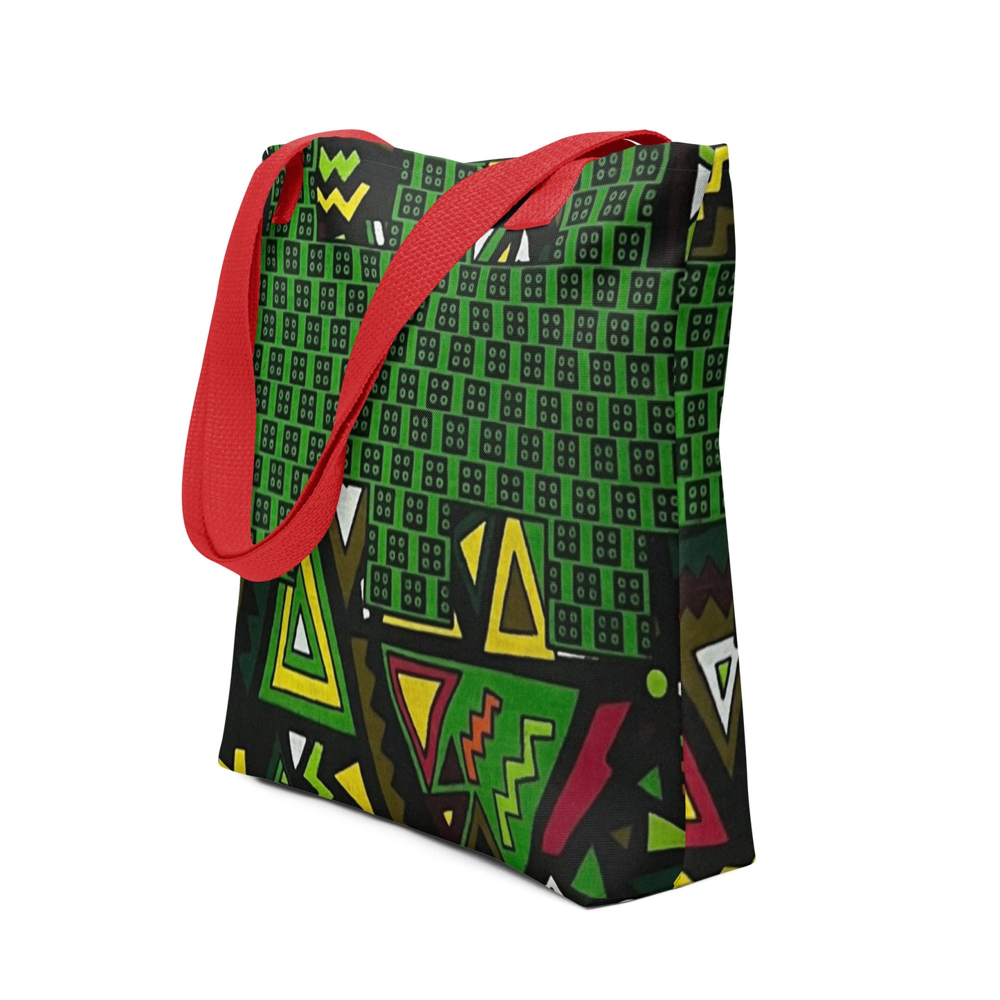 Multicolour Green Tote Bag