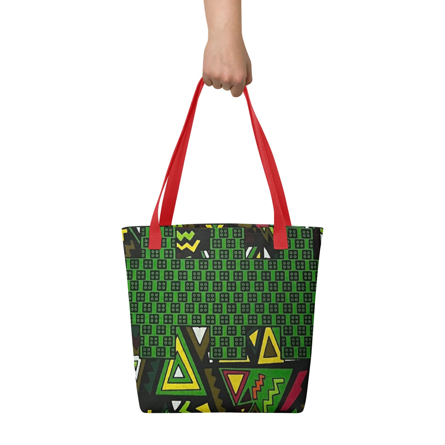 Multicolour Green Tote Bag