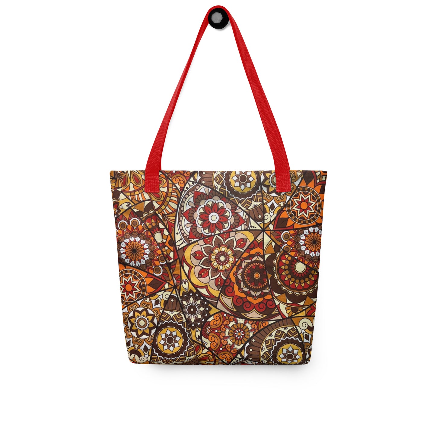 Multicolour Brown Tote Bag