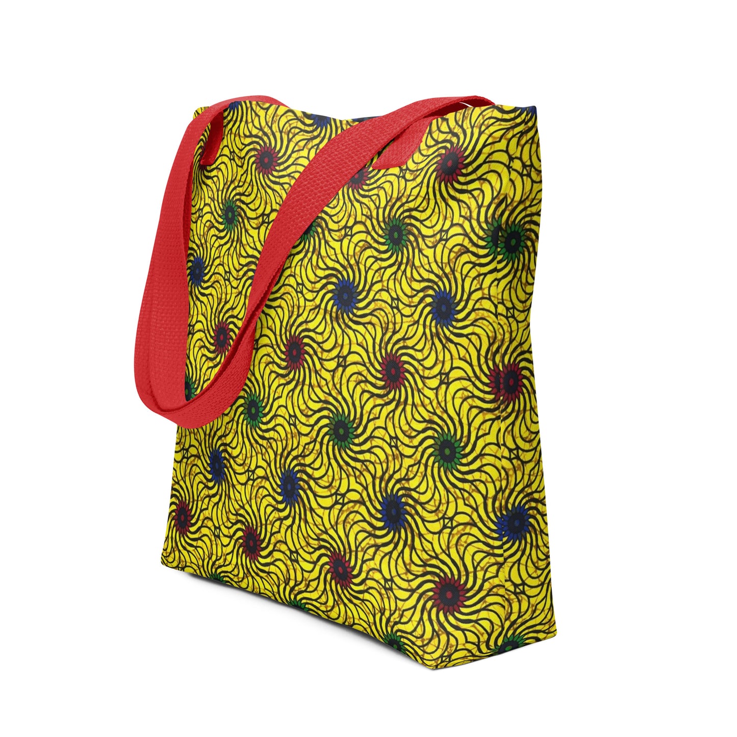 Multicolour Yellow Tote Bag