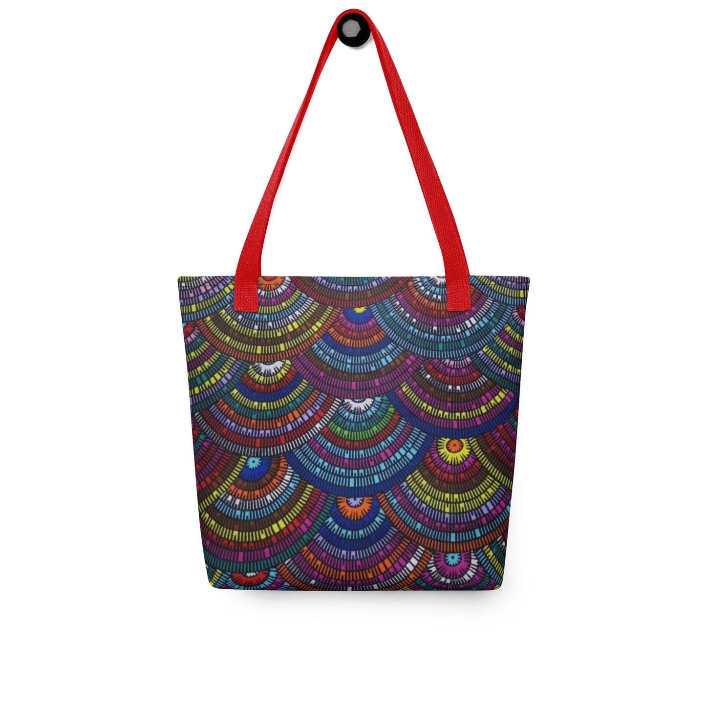 Multicolour Half Circle Tote Bag