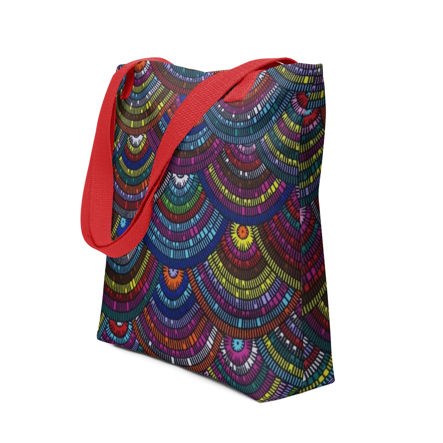 Multicolour Half Circle Tote Bag