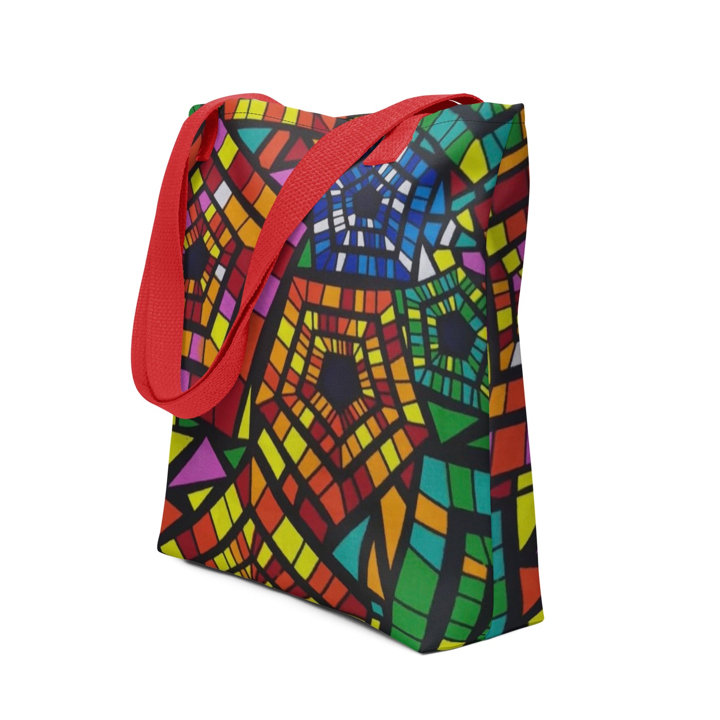 Multicolour Pentagon Tote Bag