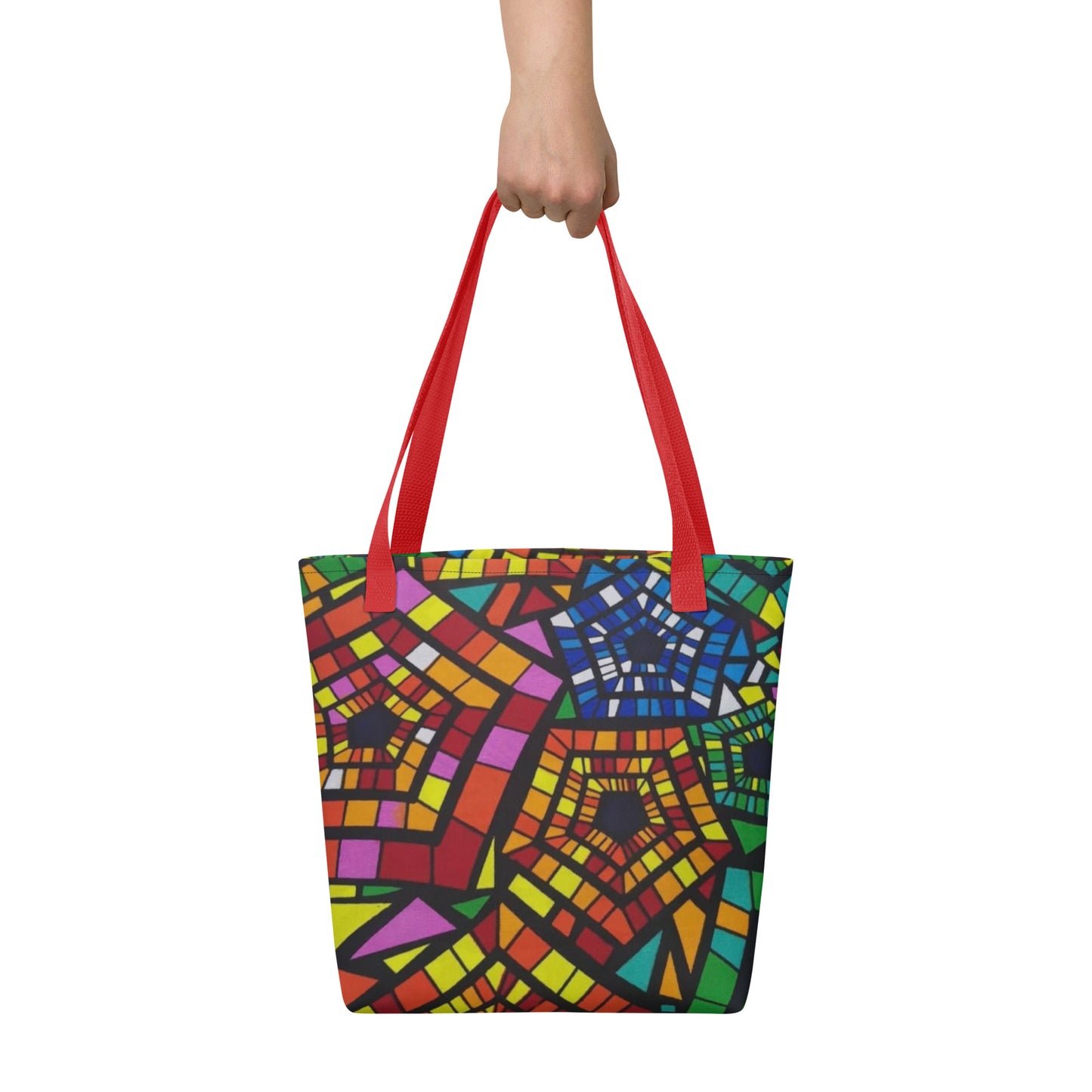 Multicolour Pentagon Tote Bag