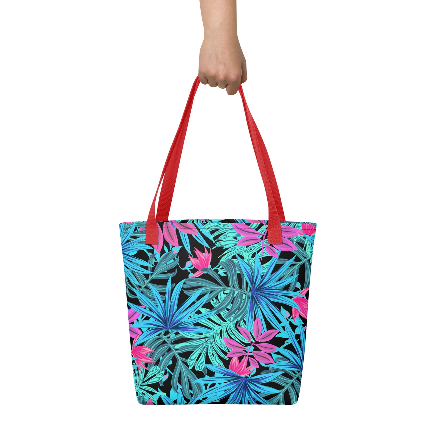 Blue Tropical Tote Bag