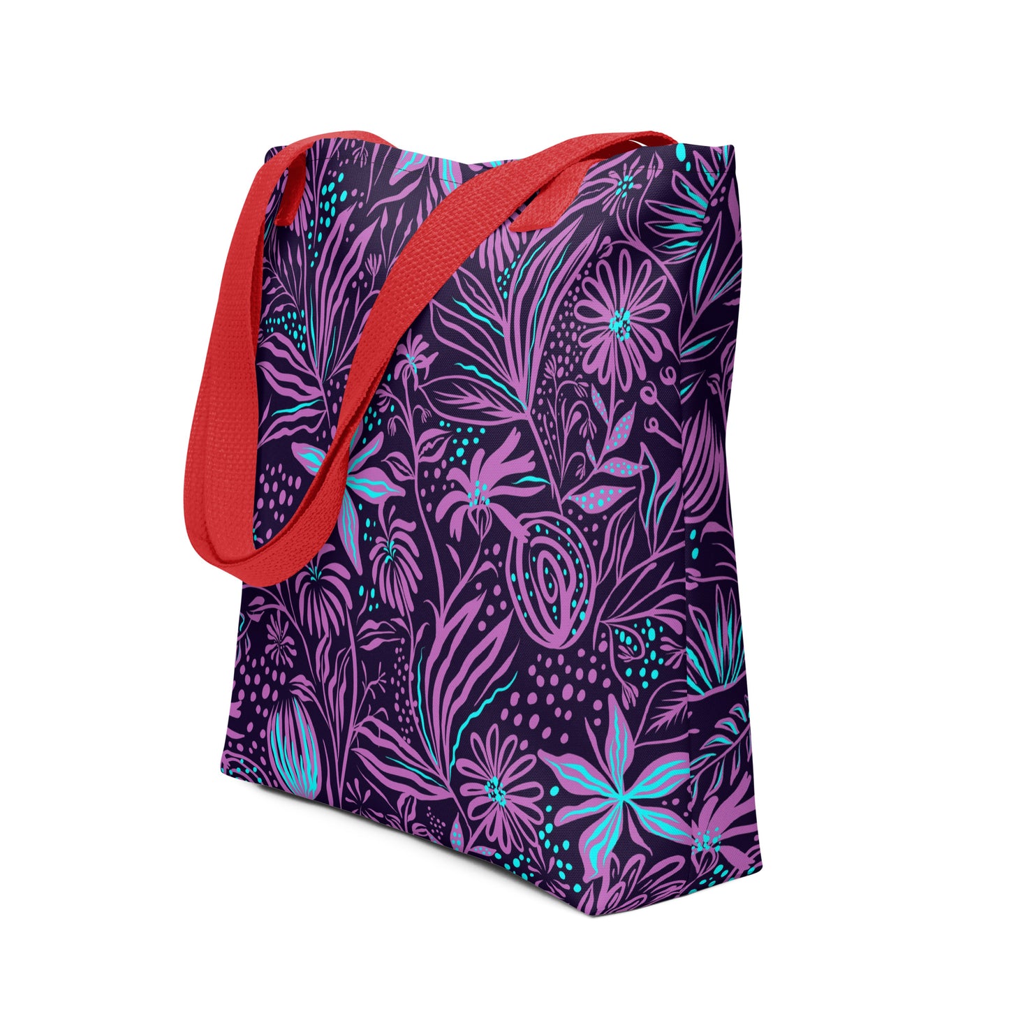 Purple Tropical Tote Bag