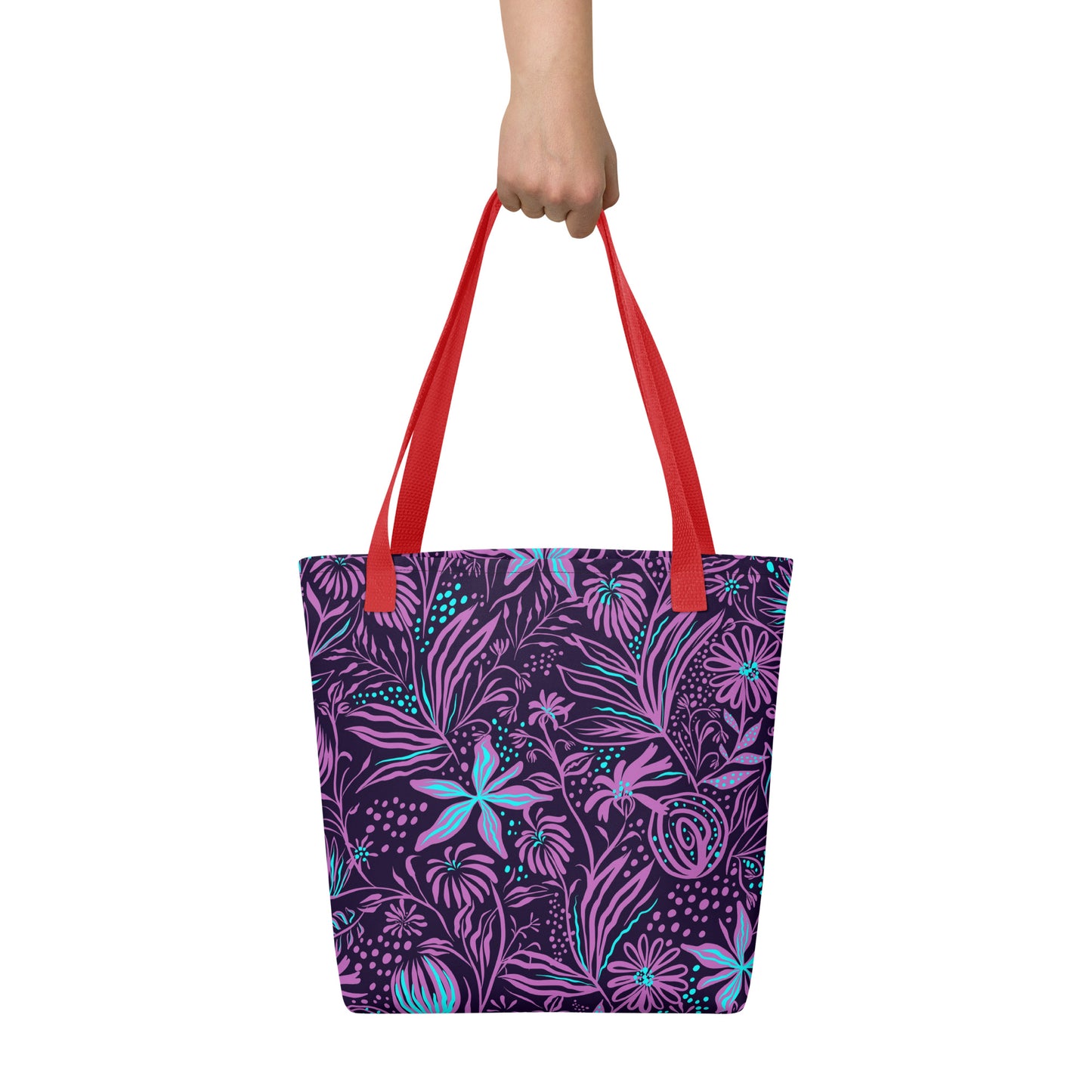 Purple Tropical Tote Bag