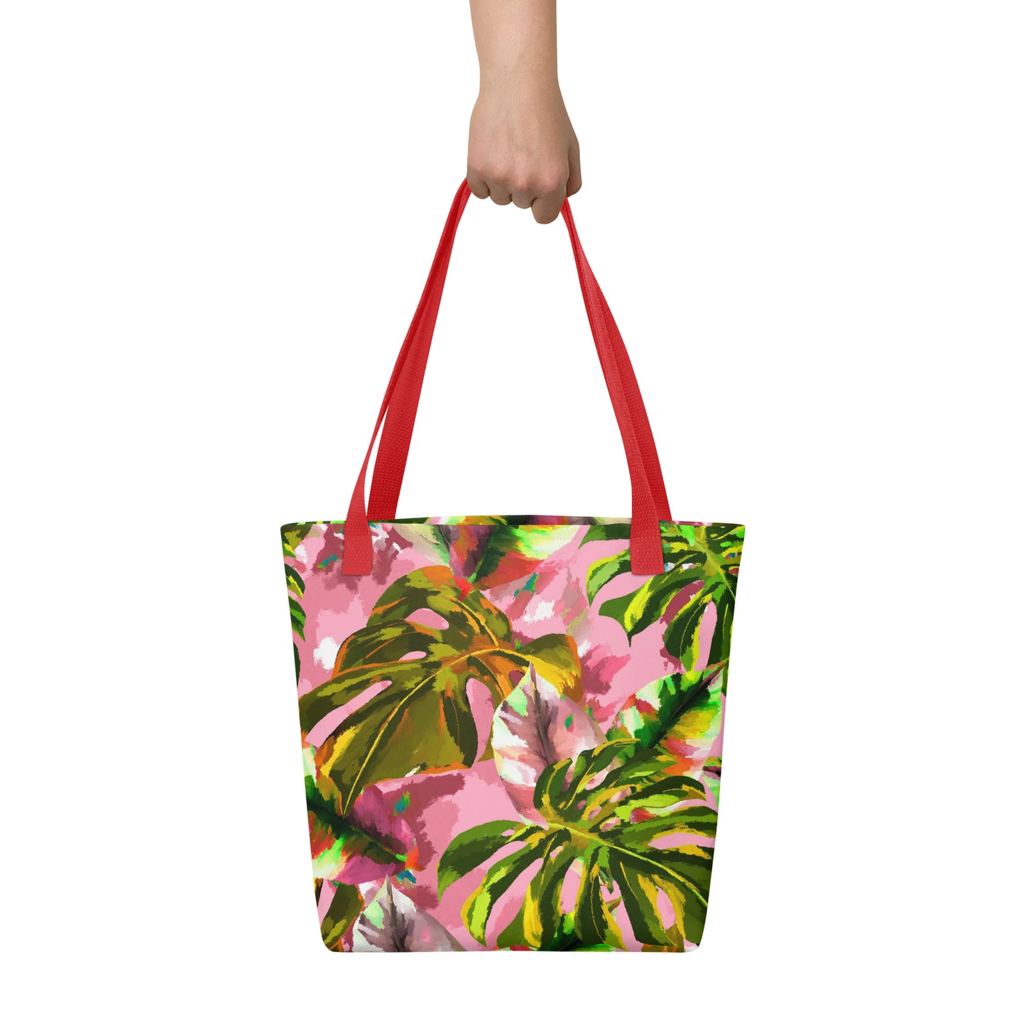 Pink Tropical Tote Bag