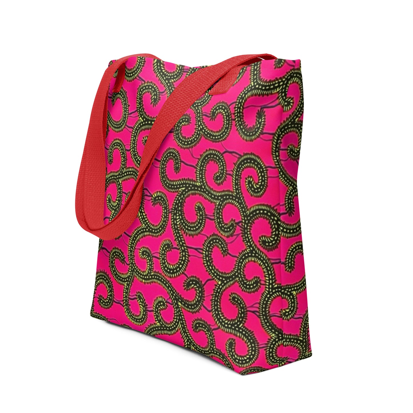 Pink Ankara Tote Bag