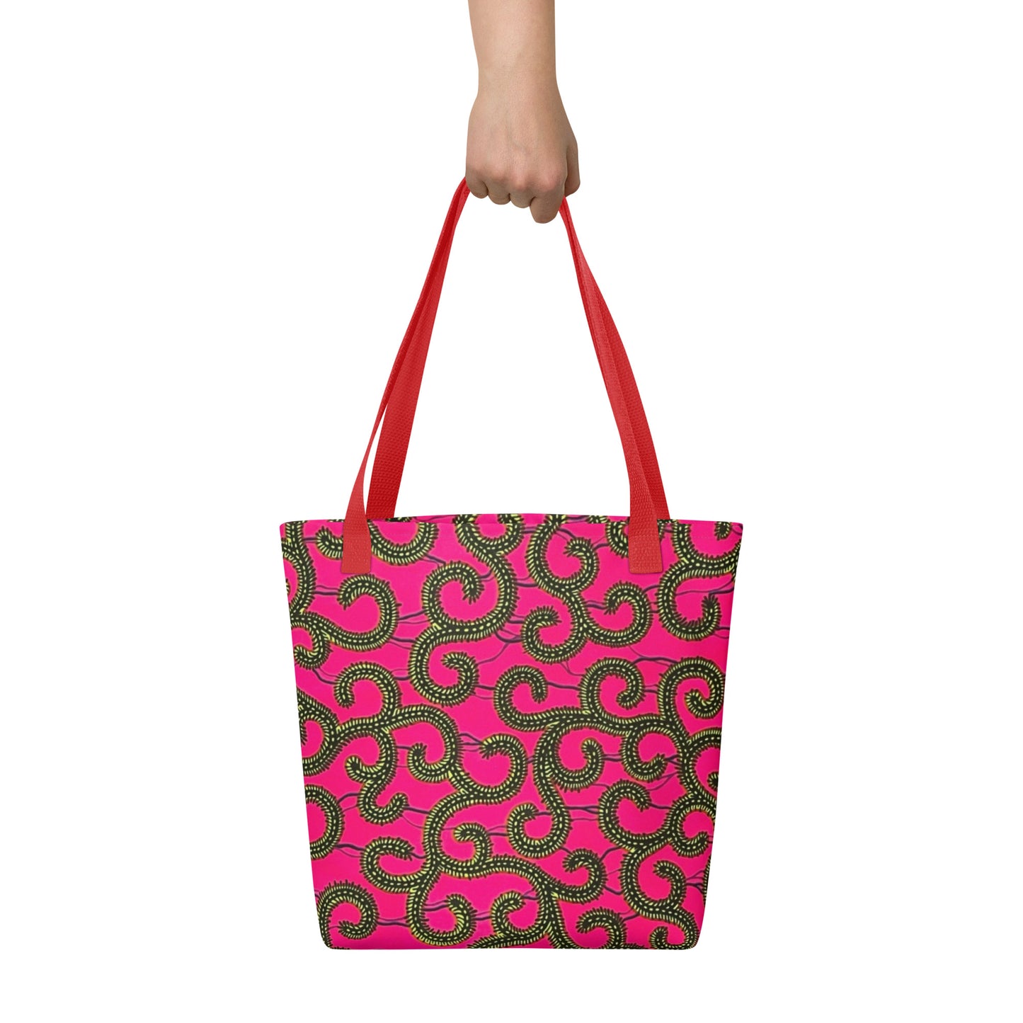 Pink Ankara Tote Bag