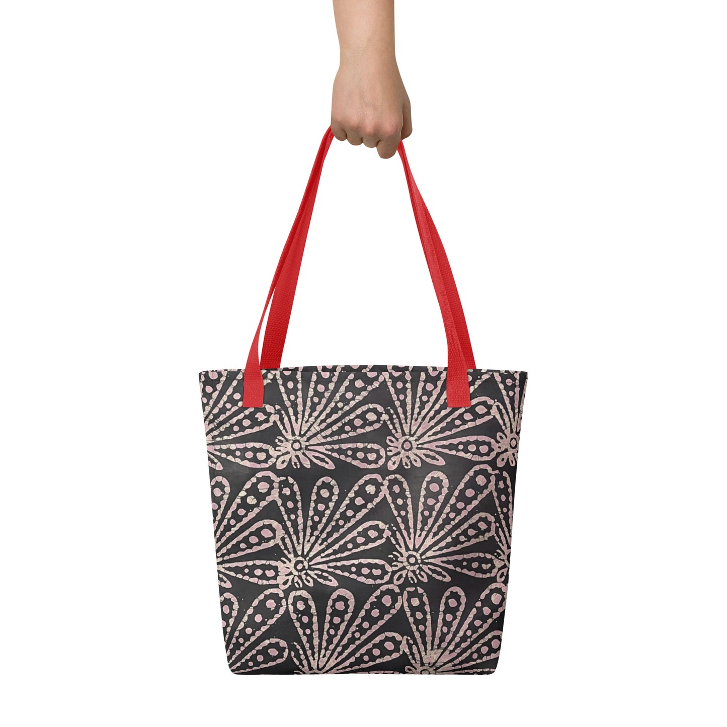 Pale Pink Floral Tote Bag