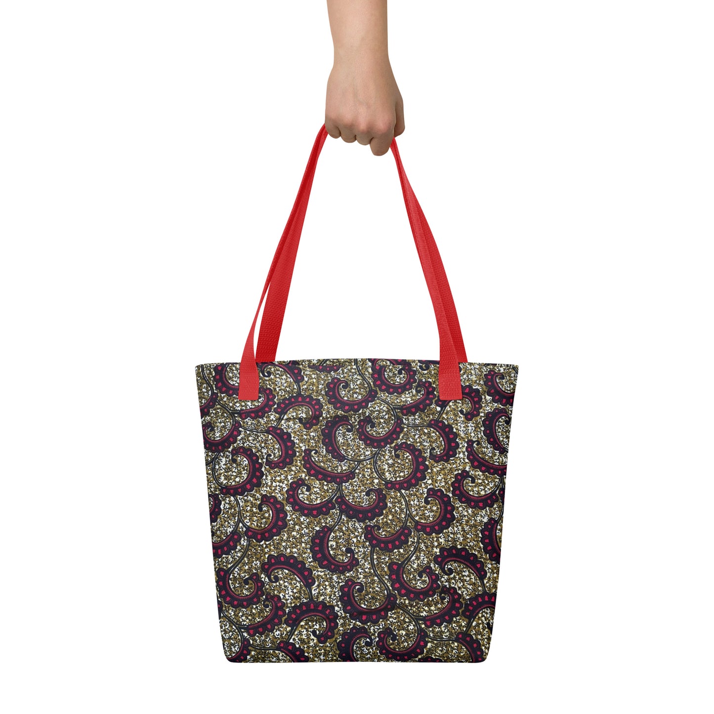 Burgundy Brown Tote Bag