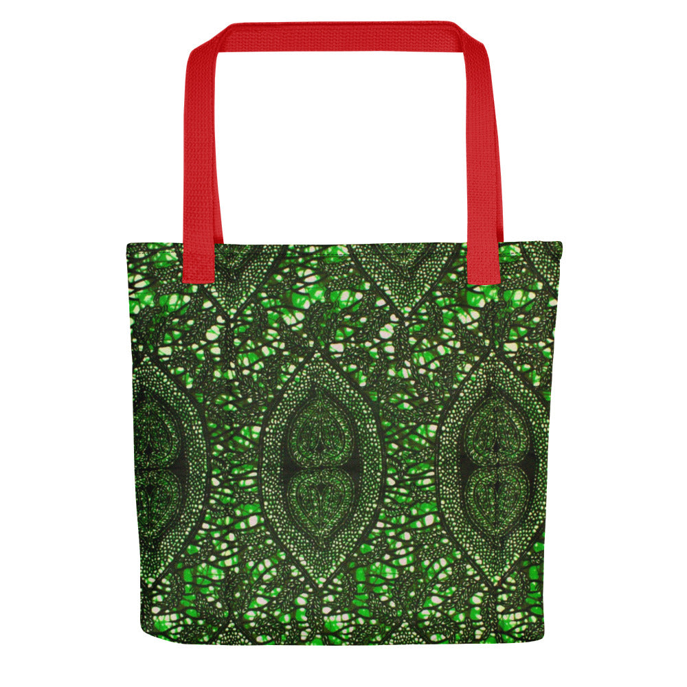 Green Peas Ankara Tote Bag