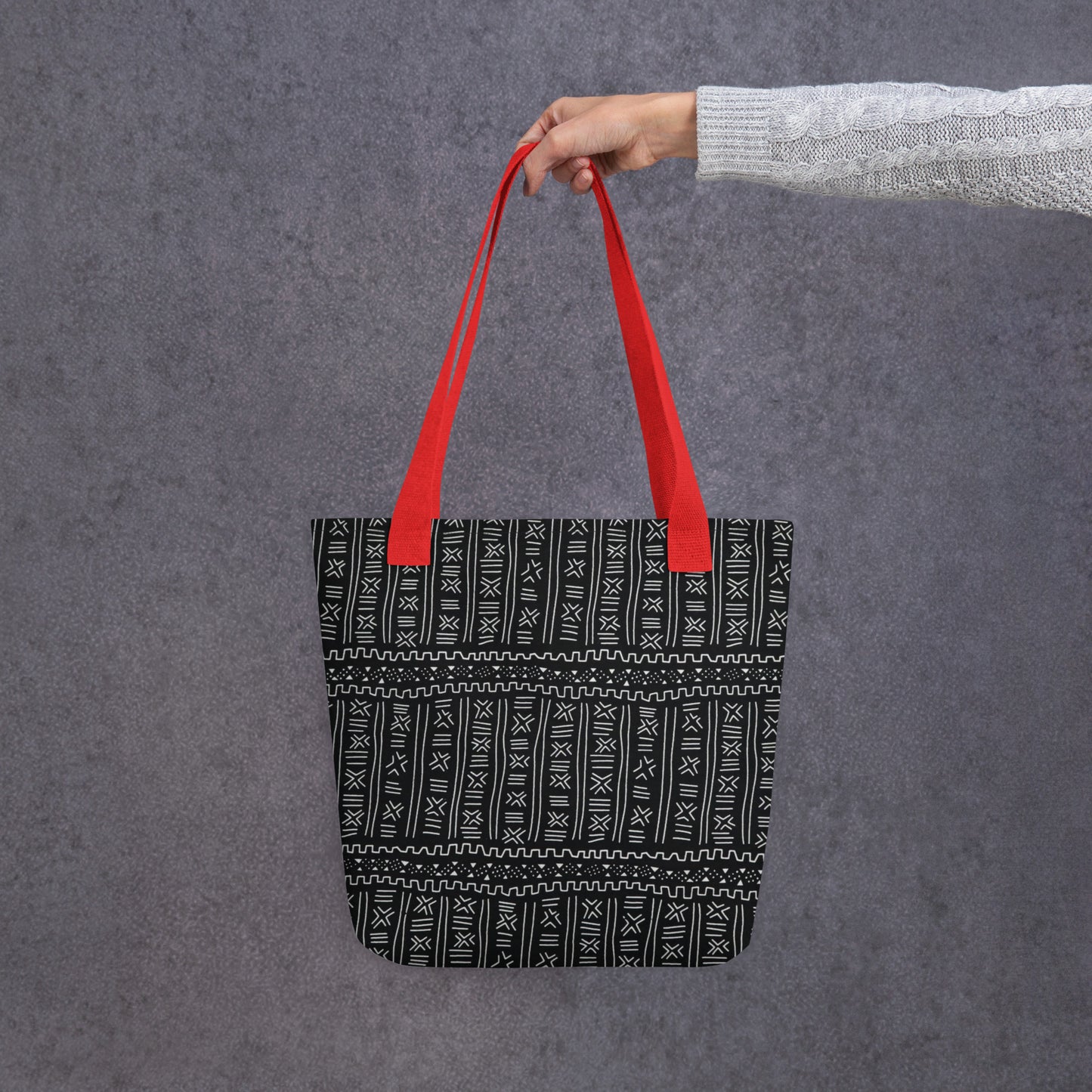 Black & White Print Tote Bag