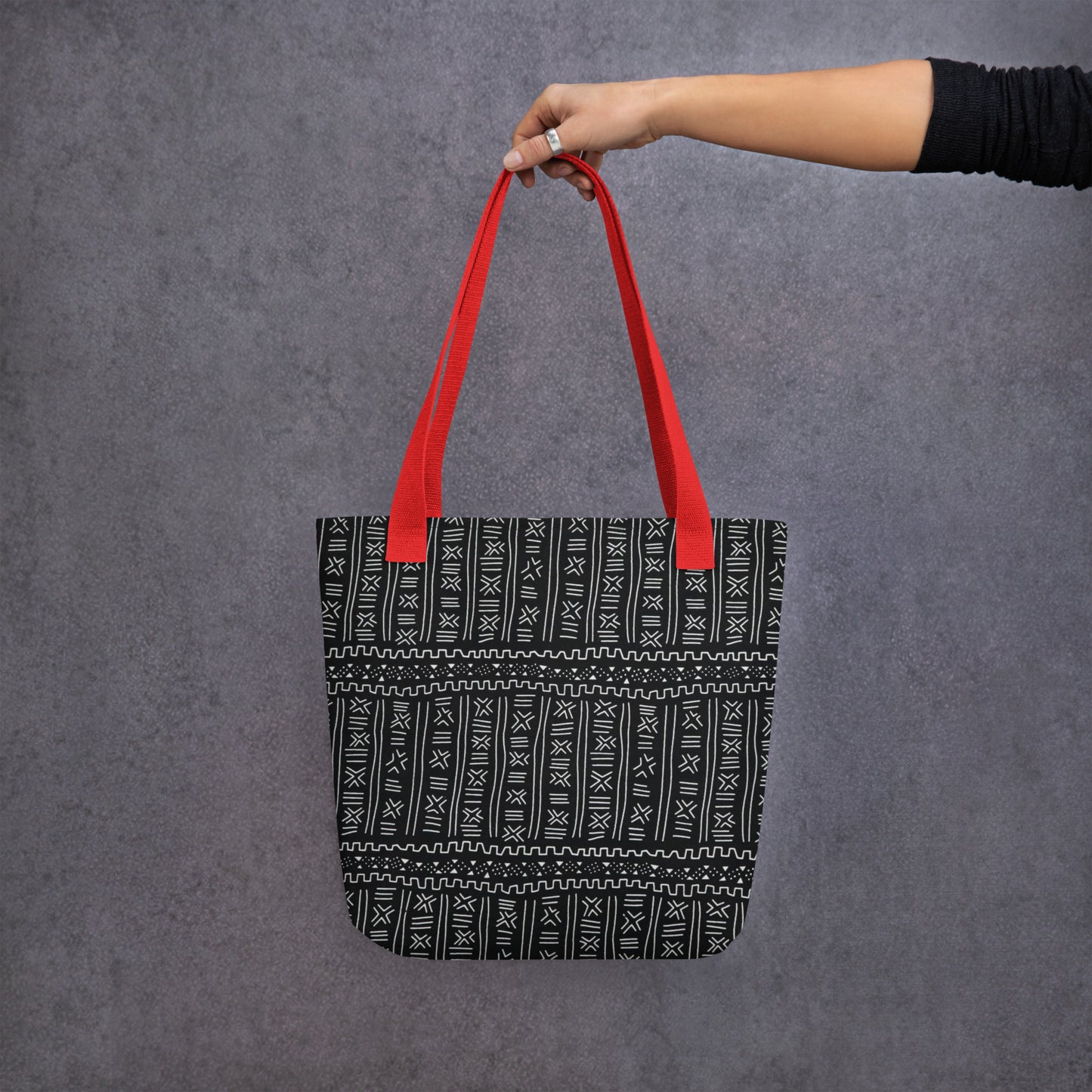 Black & White Print Tote Bag