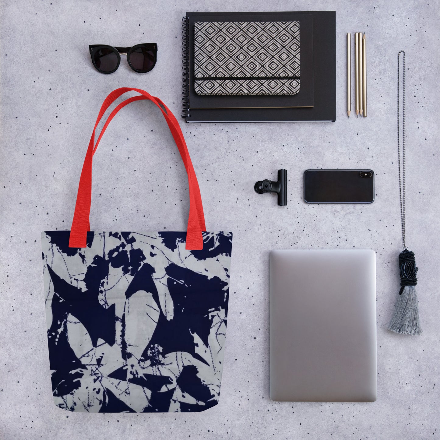 Indigo Print Tote Bag