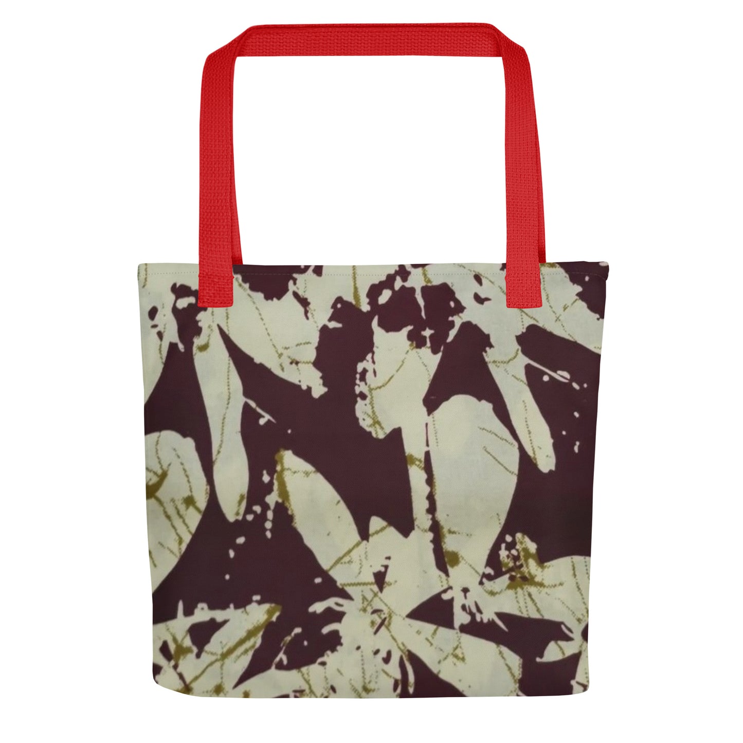 Brown Print Tote Bag