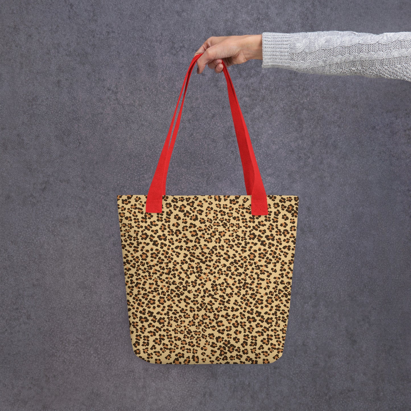 Brown Leopard Tote Bag