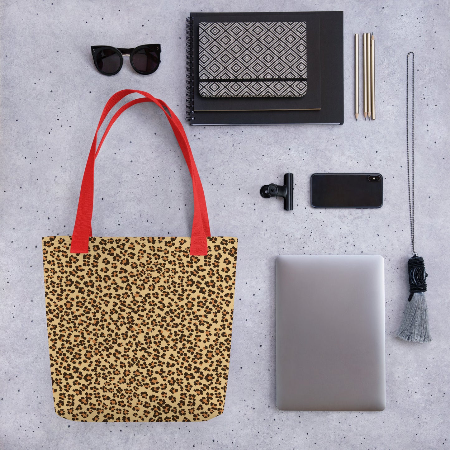 Brown Leopard Tote Bag