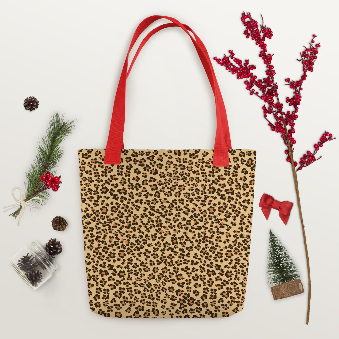 Brown Leopard Tote Bag