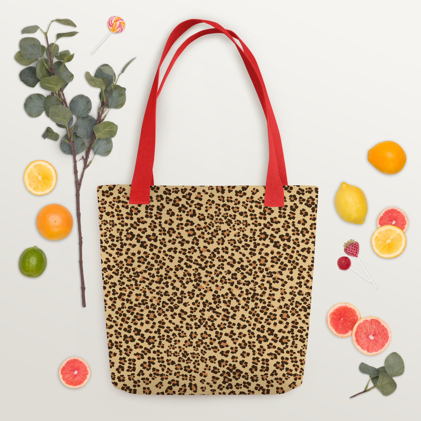 Brown Leopard Tote Bag