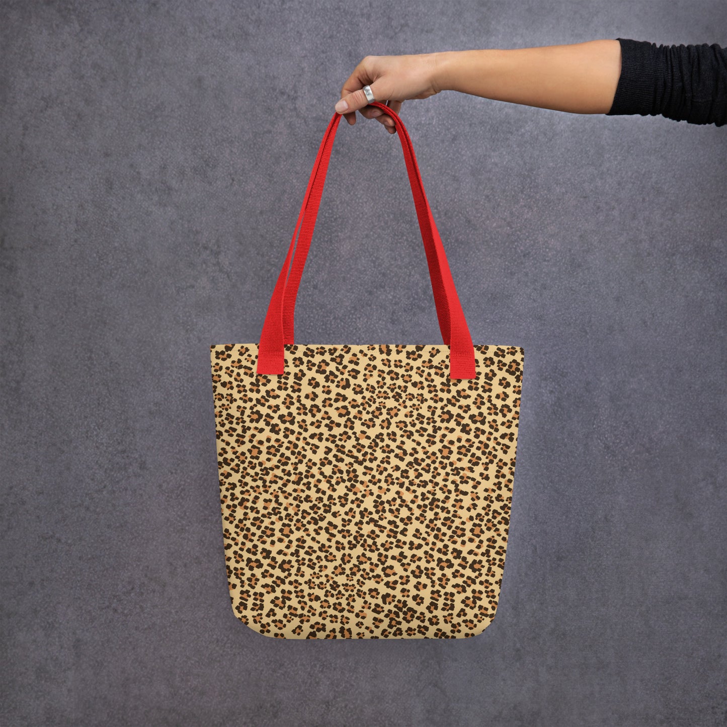 Brown Leopard Tote Bag