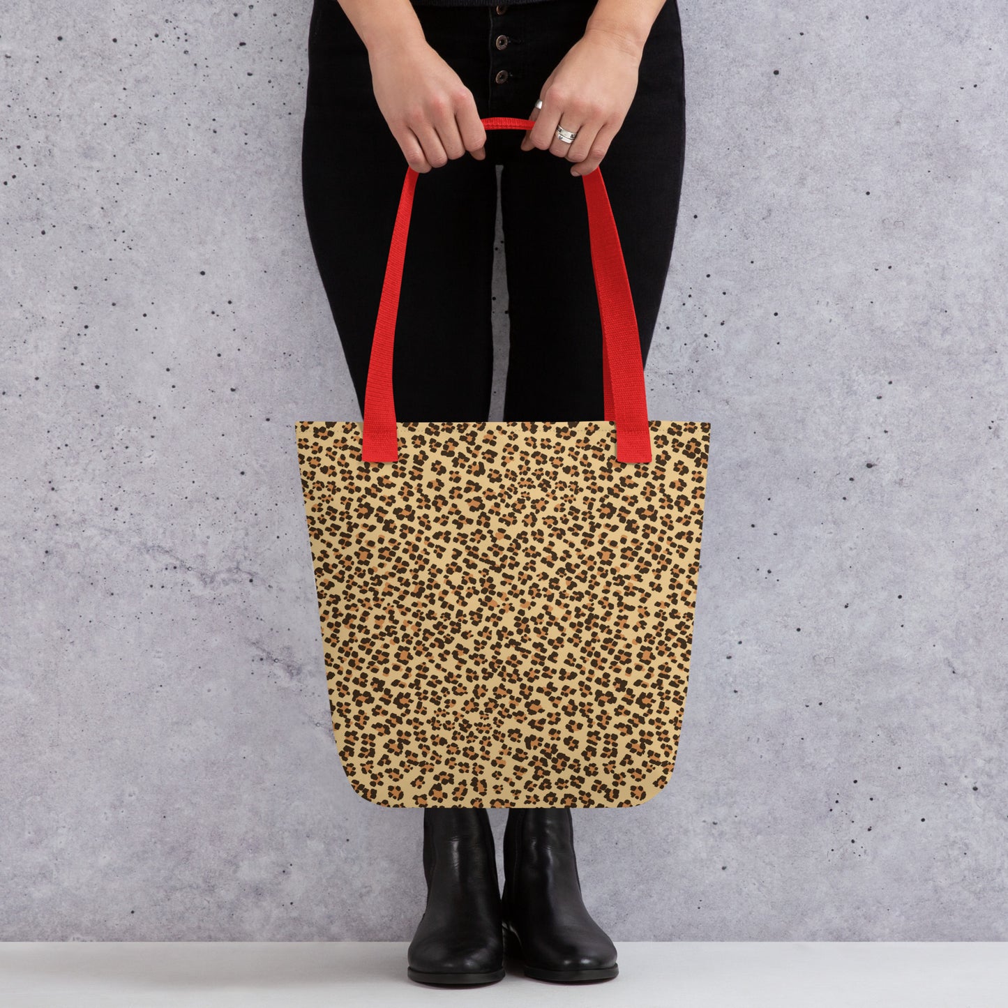 Brown Leopard Tote Bag