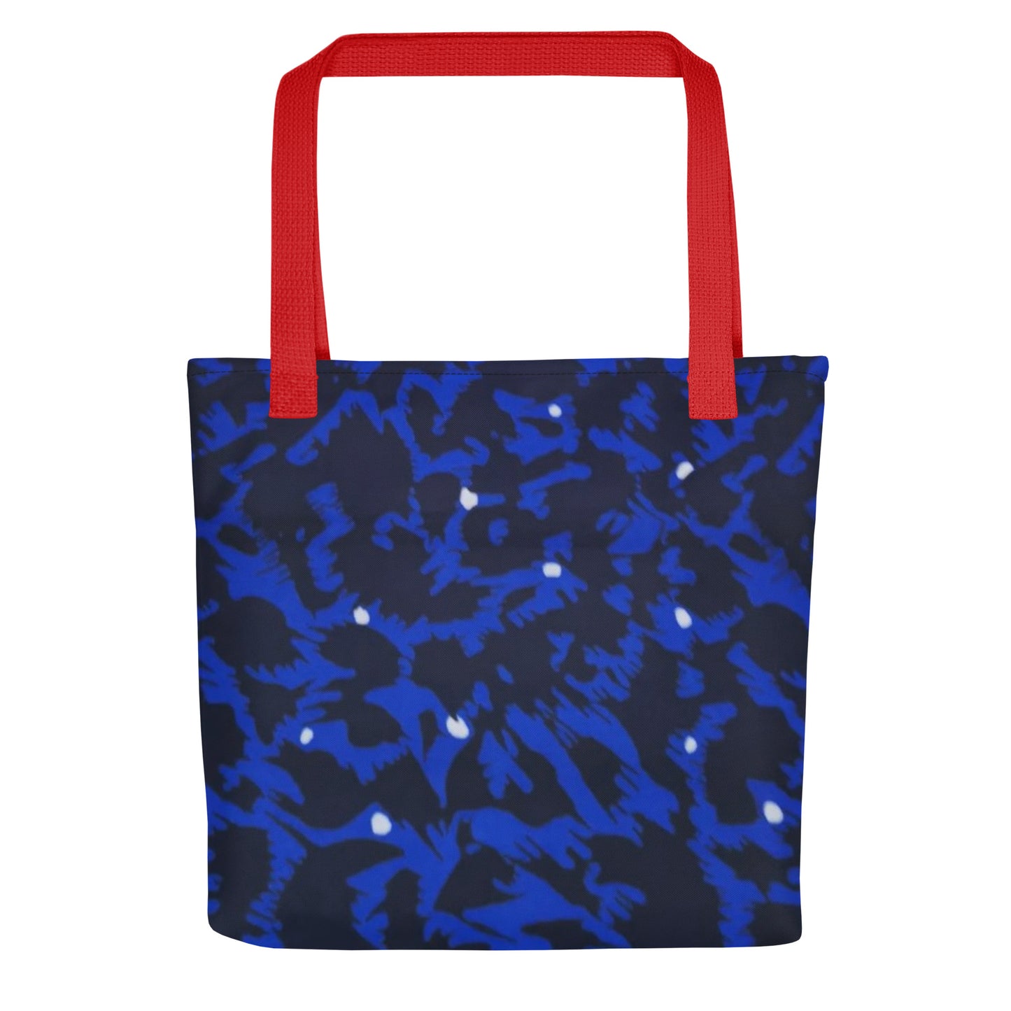 Blue Leopard Tote Bag