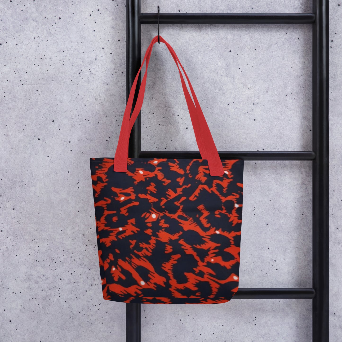 Orange Leopard Tote Bag