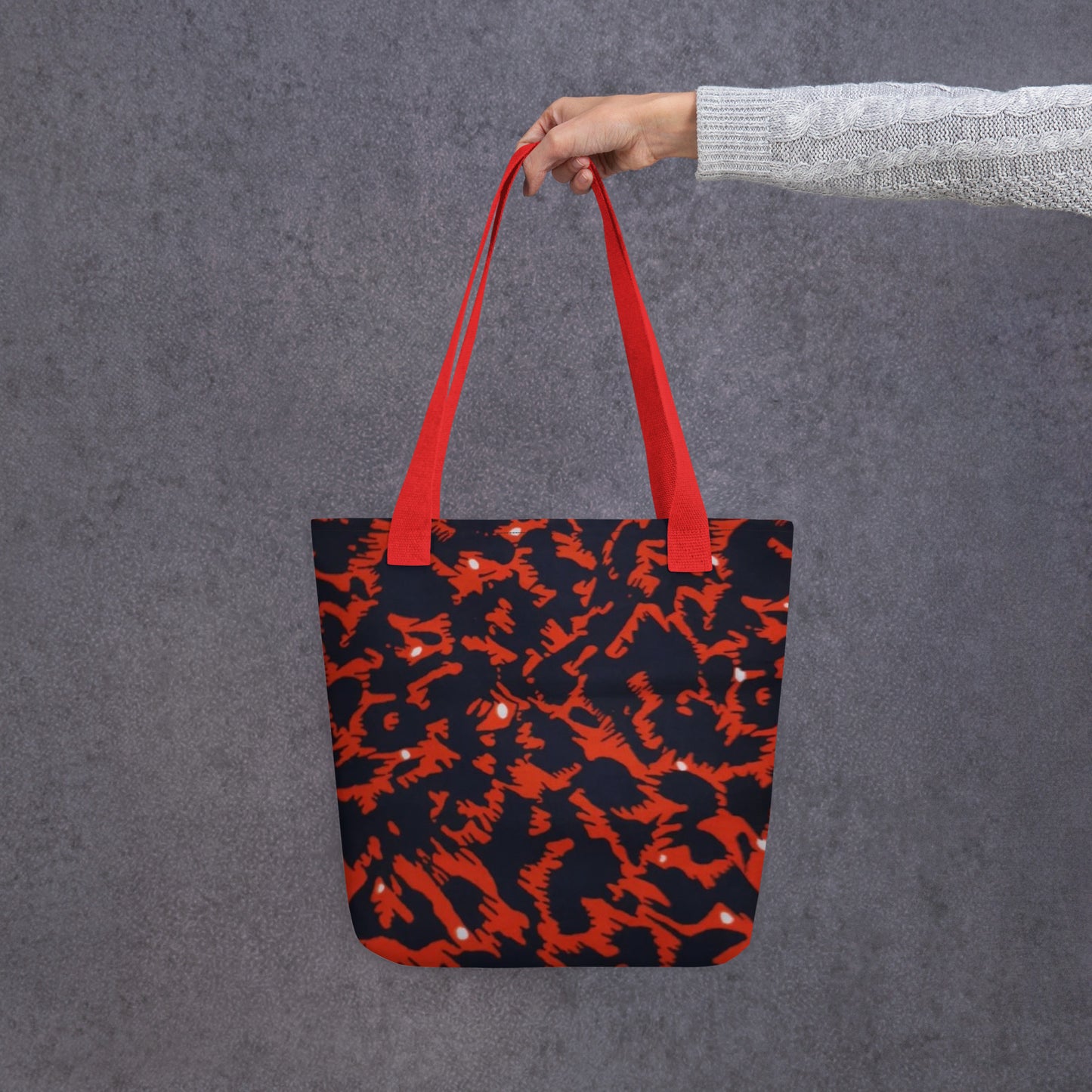 Orange Leopard Tote Bag