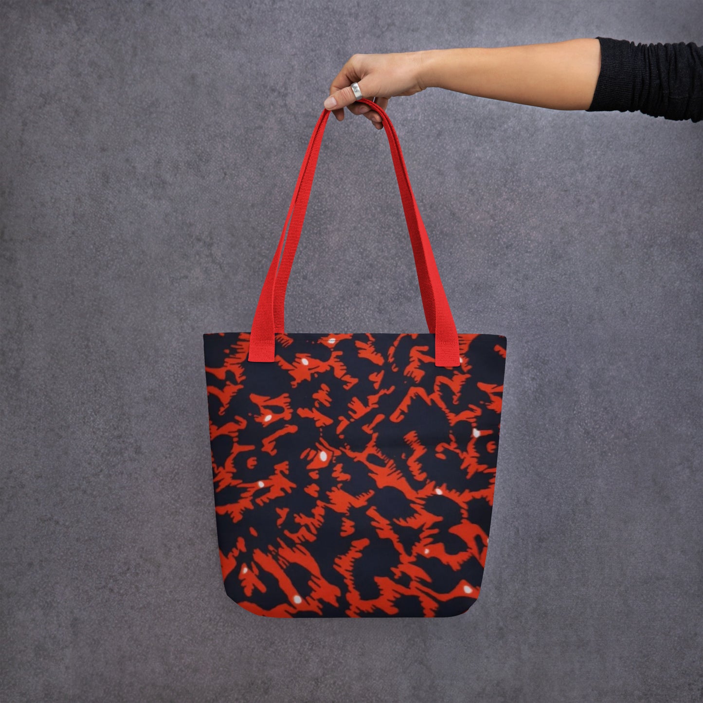 Orange Leopard Tote Bag