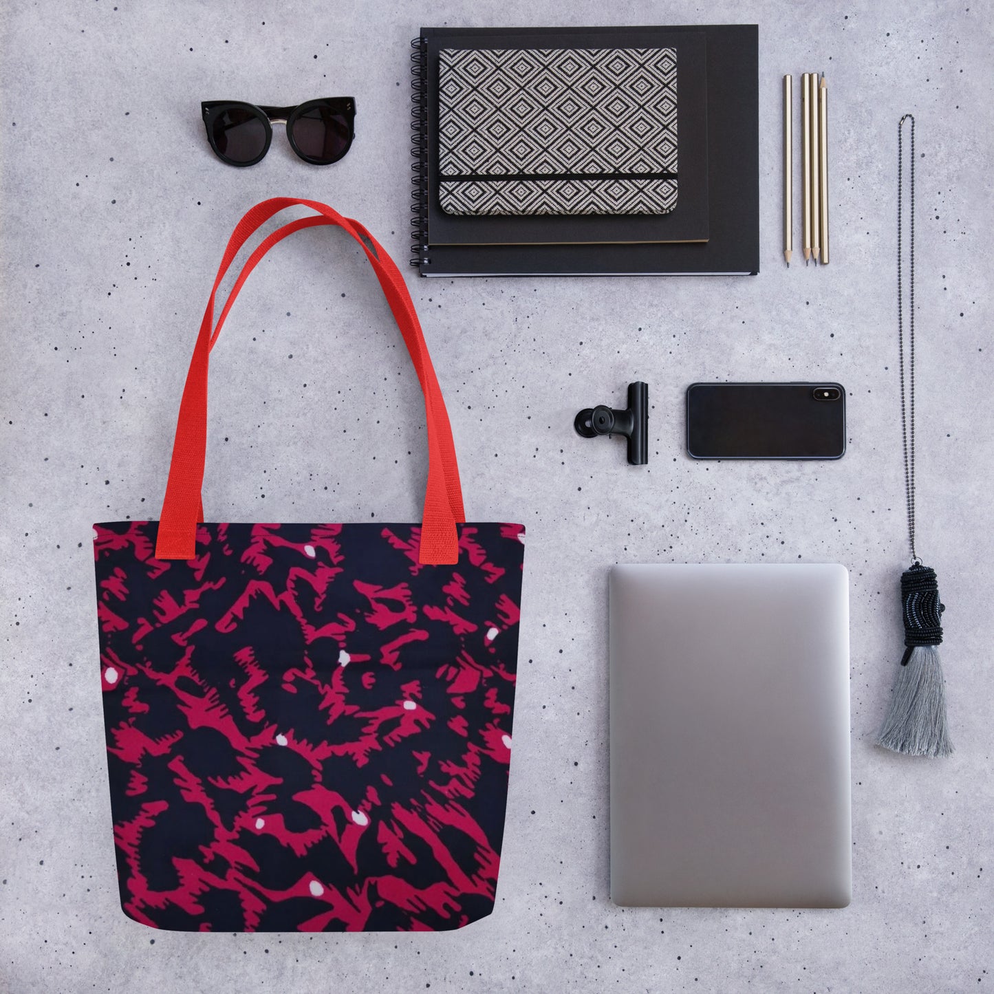 Pink Leopard Tote Bag