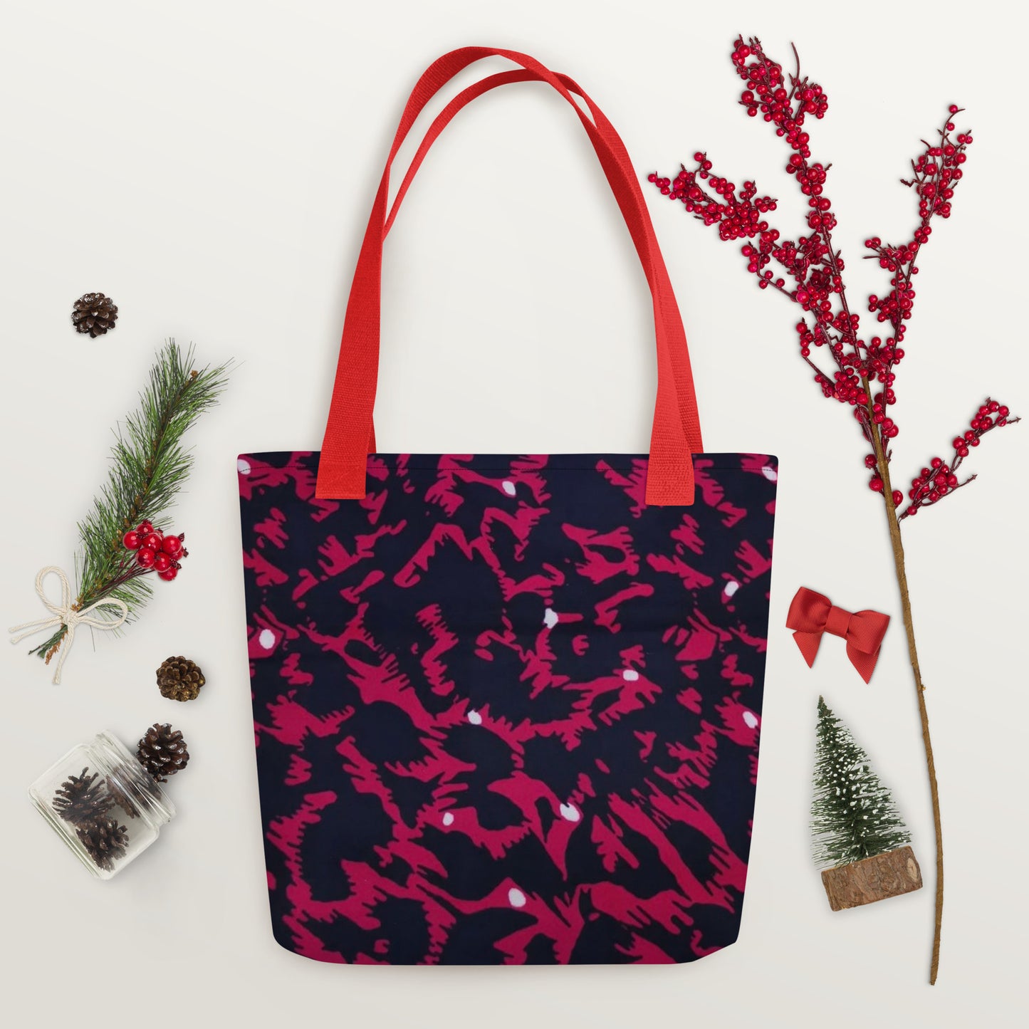 Pink Leopard Tote Bag