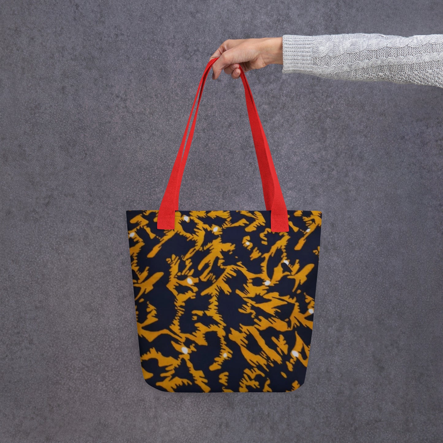 Yellow Leopard Tote Bag