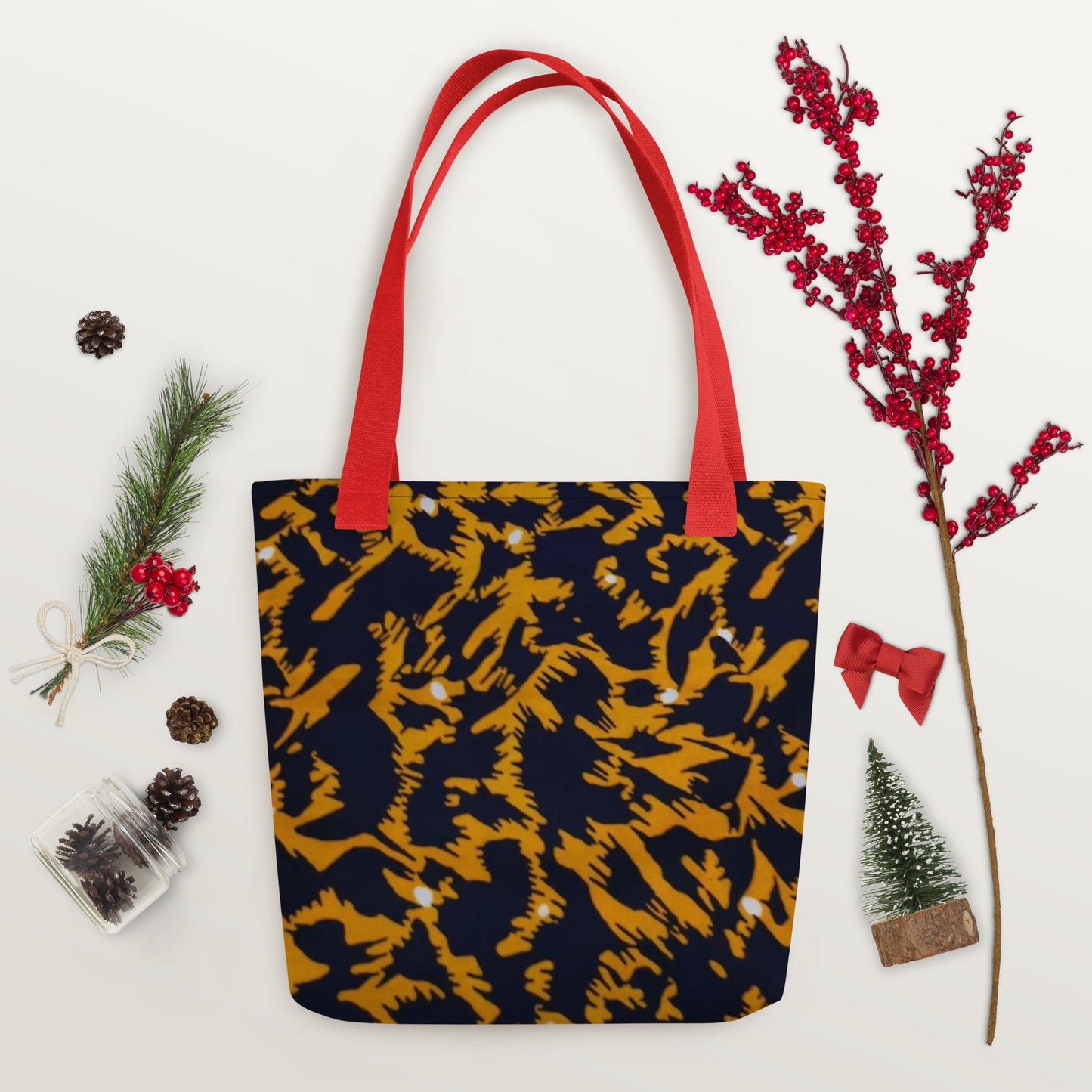 Yellow Leopard Tote Bag