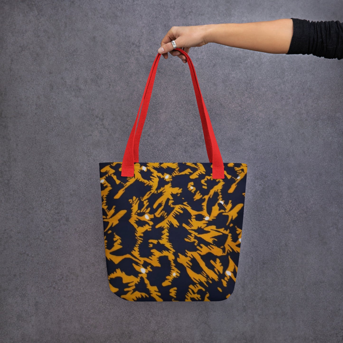 Yellow Leopard Tote Bag