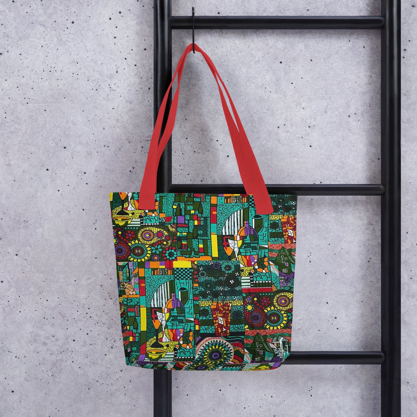 Green Artsy Tote Bag