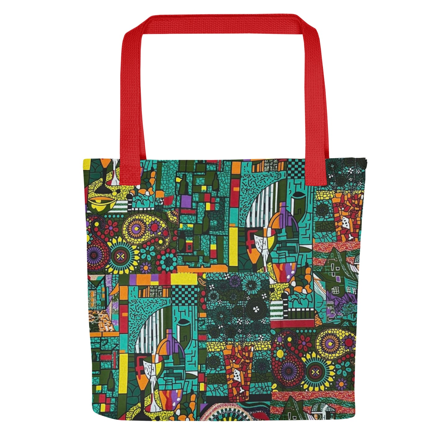 Green Artsy Tote Bag