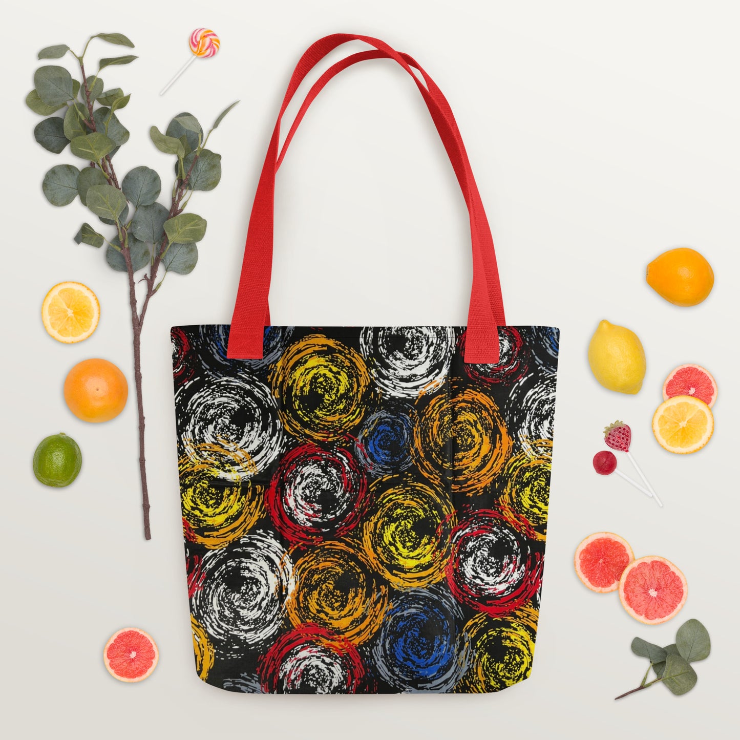 Colourful Swirls Tote Bag