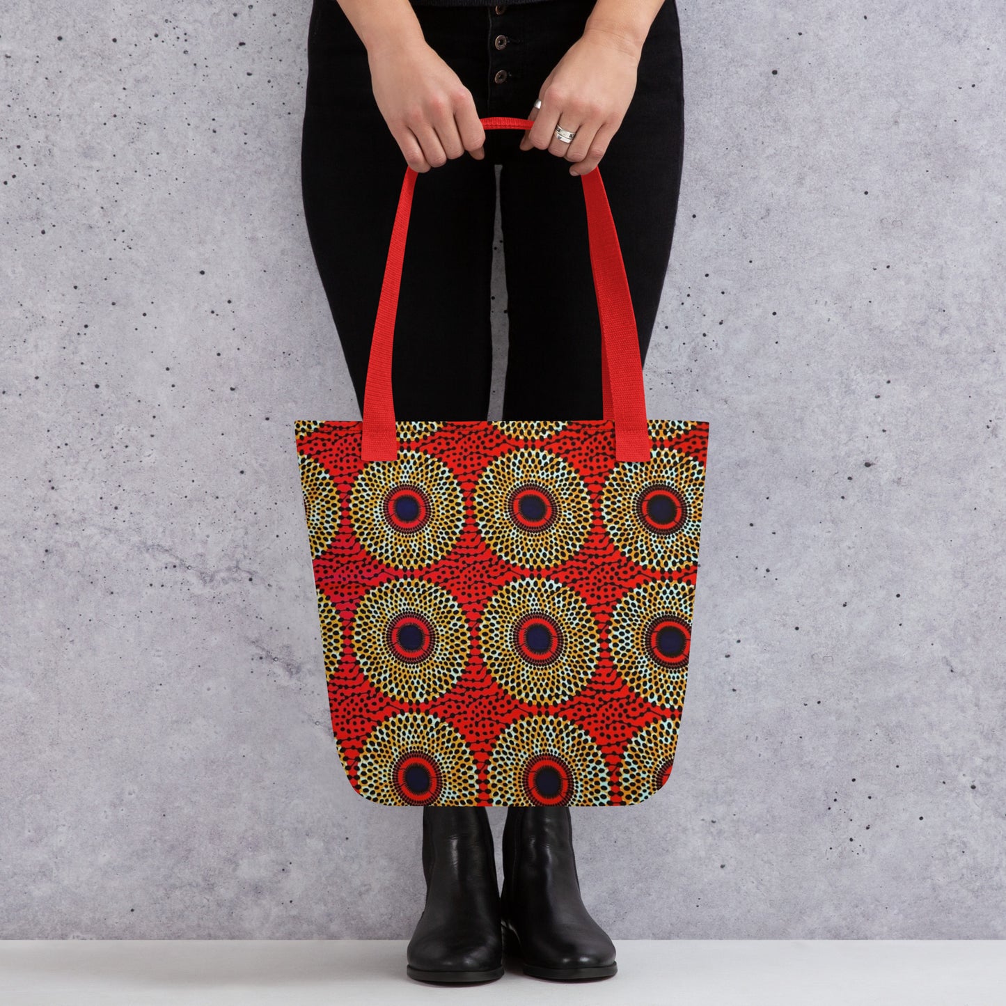 Orange Mandela Tote Bag