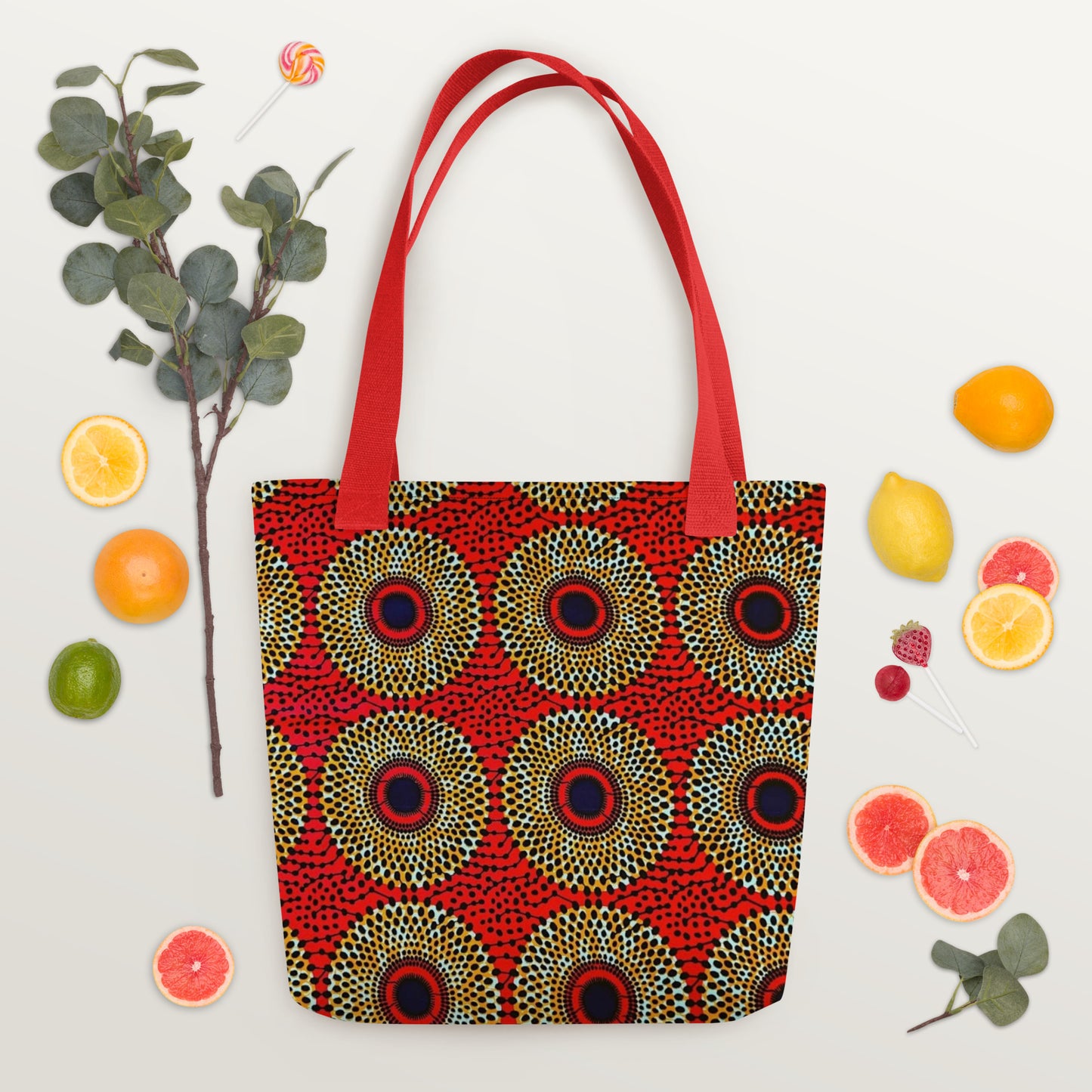 Orange Mandela Tote Bag