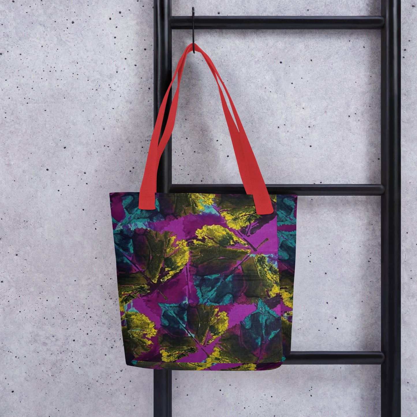 Purple Leaves Tote Bag