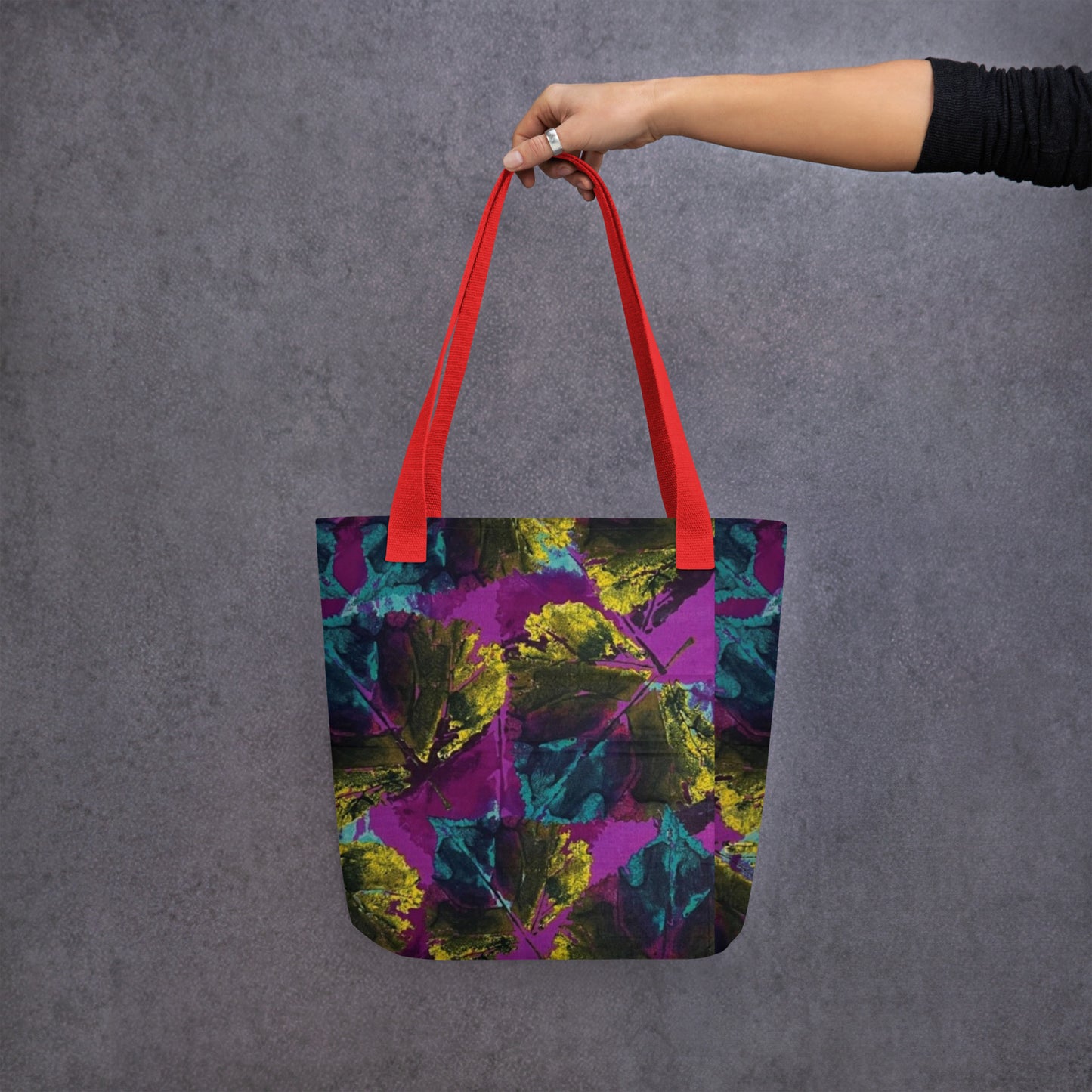 Purple Leaves Tote Bag